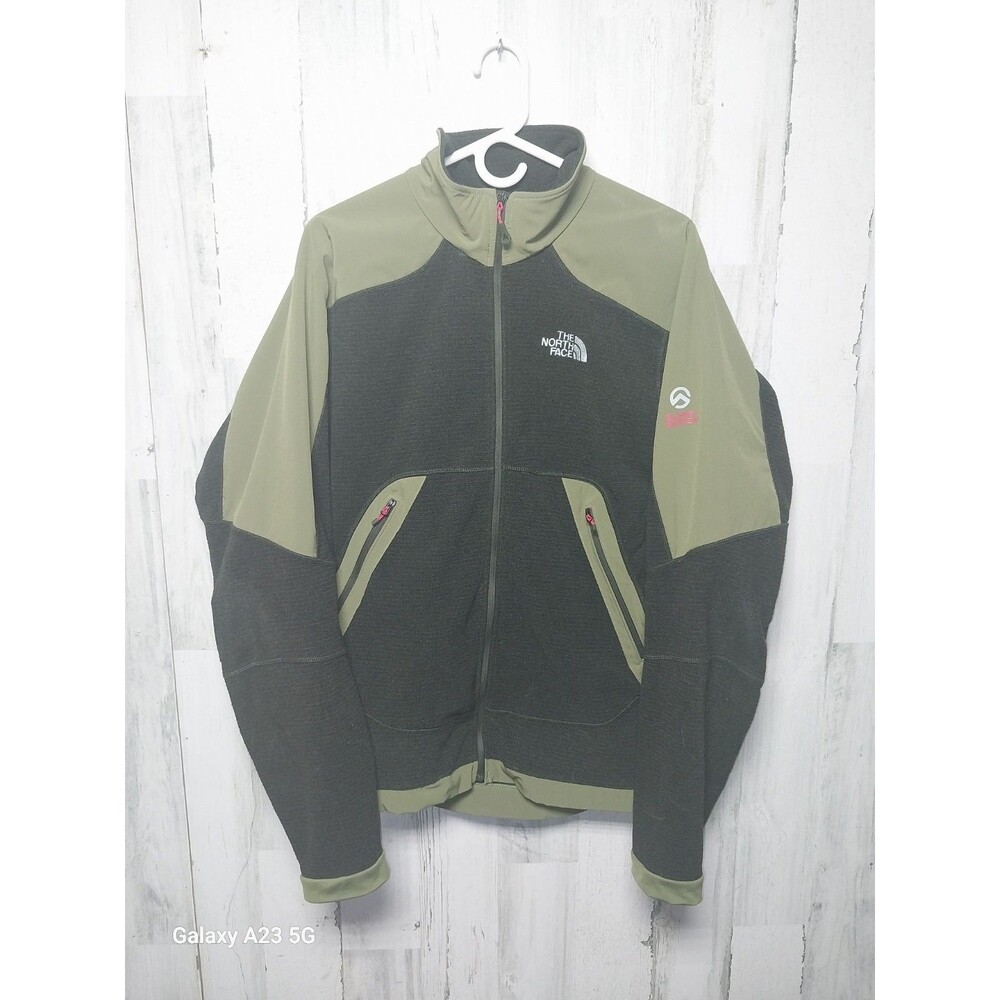 The North Face Summit Series Jacket Men's Large Green Full Zip Fleece
